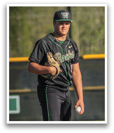 Two baseball players shaking hands. Description generated by AI