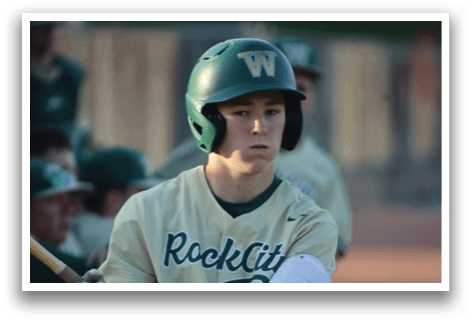 A group of baseball players standing on a field. Description generated by AI