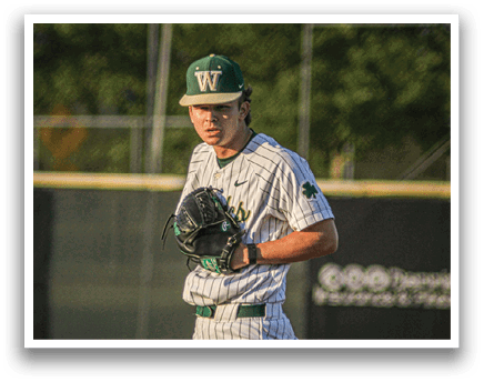 A baseball player running on the field. Description generated by AI