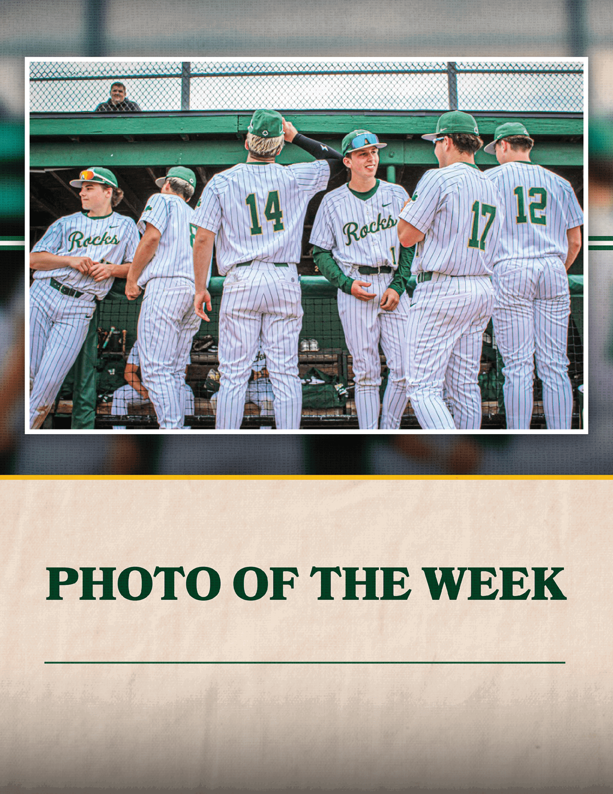Baseball players celebrating on the field. Description generated by AI