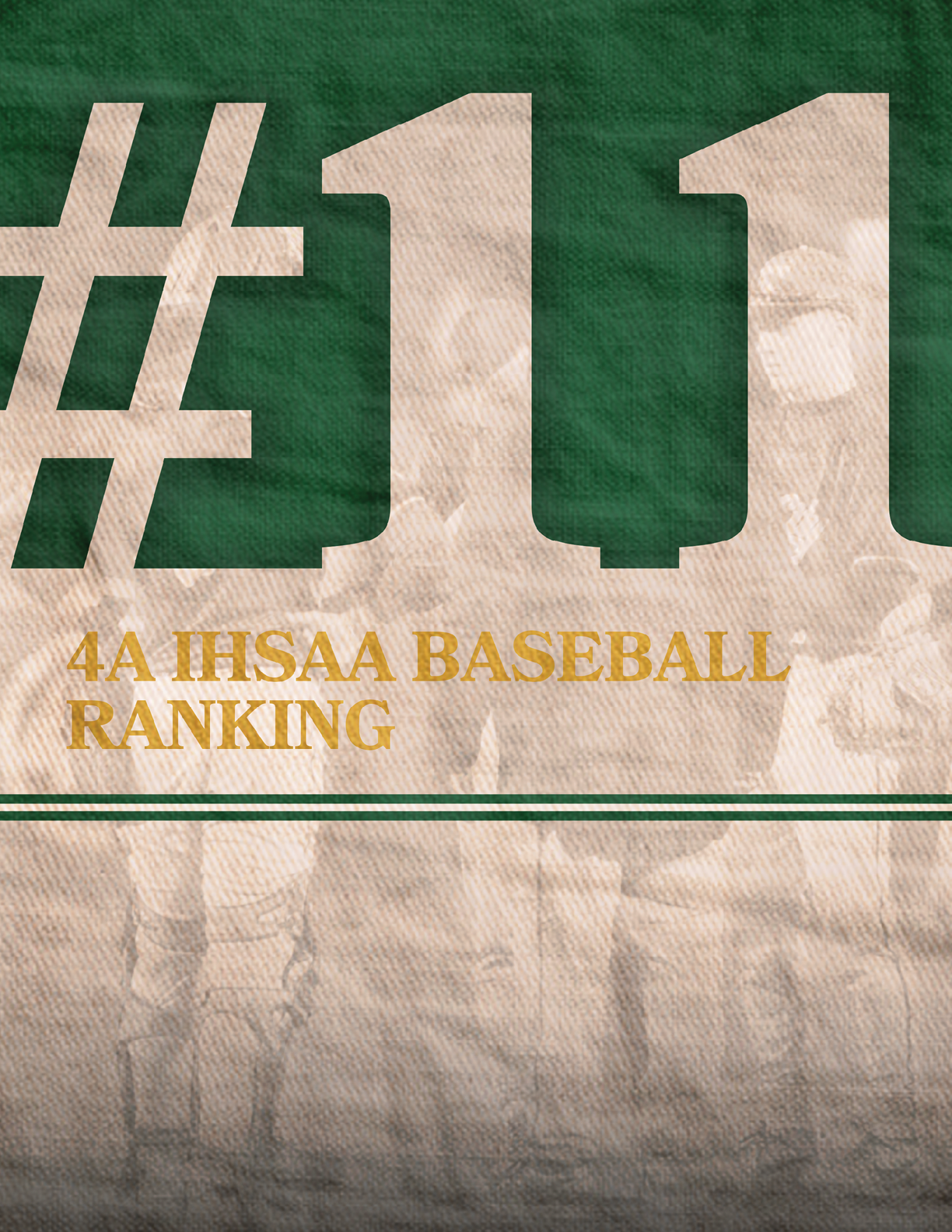 A poster with the number 11 on it. Description generated by AI