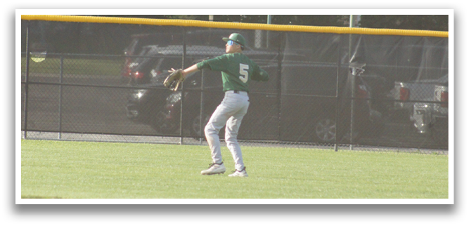 A baseball player running on a field. Description generated by AI