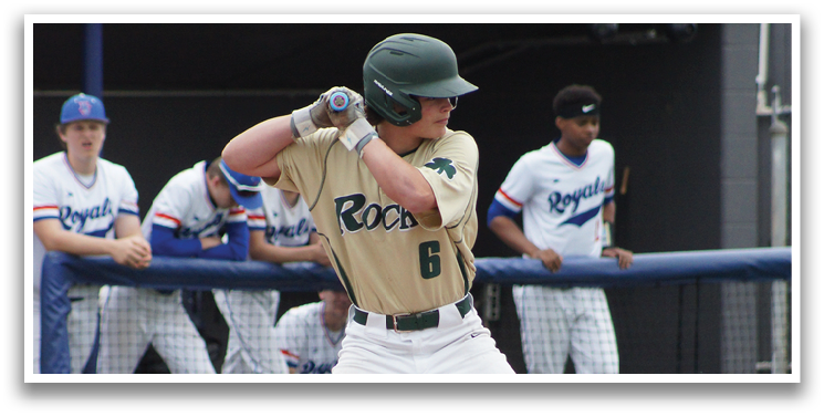 A baseball player wearing a helmet. Description generated by AI