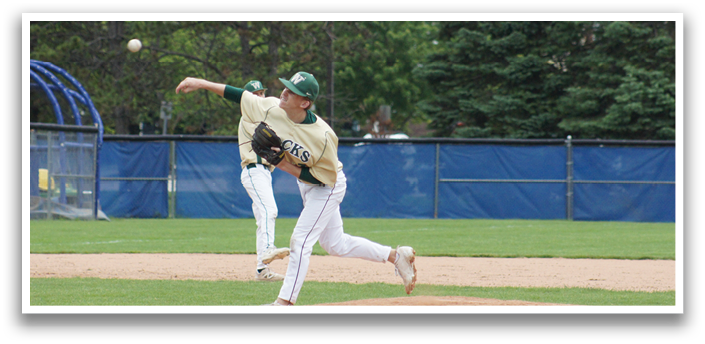 A baseball player in a green and white uniform is throwing a ball. Description generated by AI