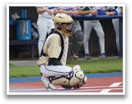 A baseball player is swinging a bat. Description generated by AI