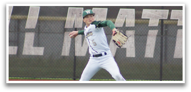 A baseball player in a white uniform is jumping in the air to catch a ball. Description generated by AI