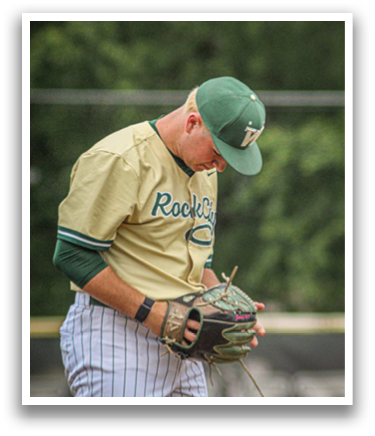 A baseball player wearing a green and yellow uniform. Description generated by AI