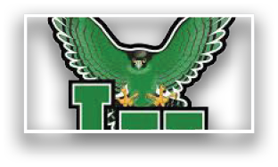 A green bird with wings spread and a letter L on its chest. AI generated content