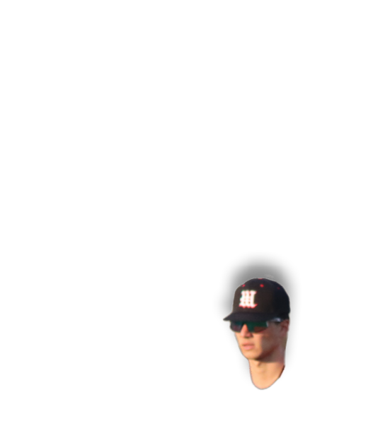A man wearing a baseball cap is shown in a small picture. AI generated content