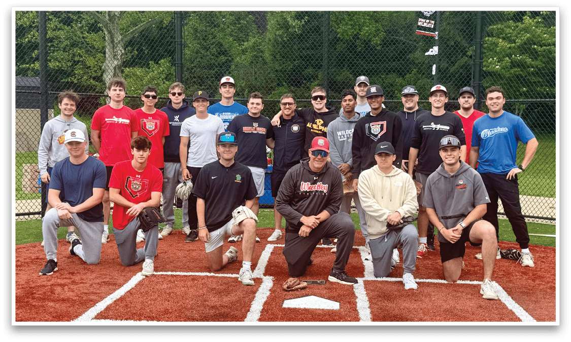 Baseball players posing for a picture. Description generated by AI
