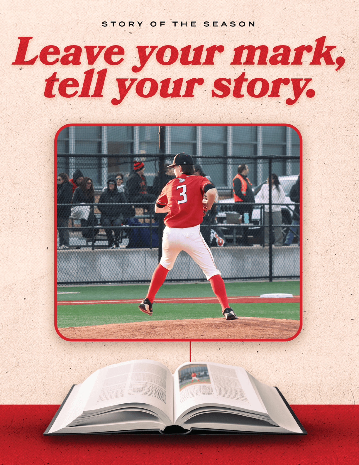 A baseball player in a red jersey is shown on a book cover. AI generated content