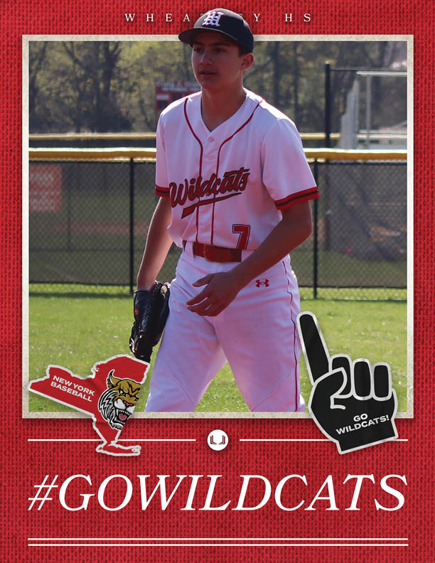 A baseball player wearing a red and white uniform. Description generated by AI