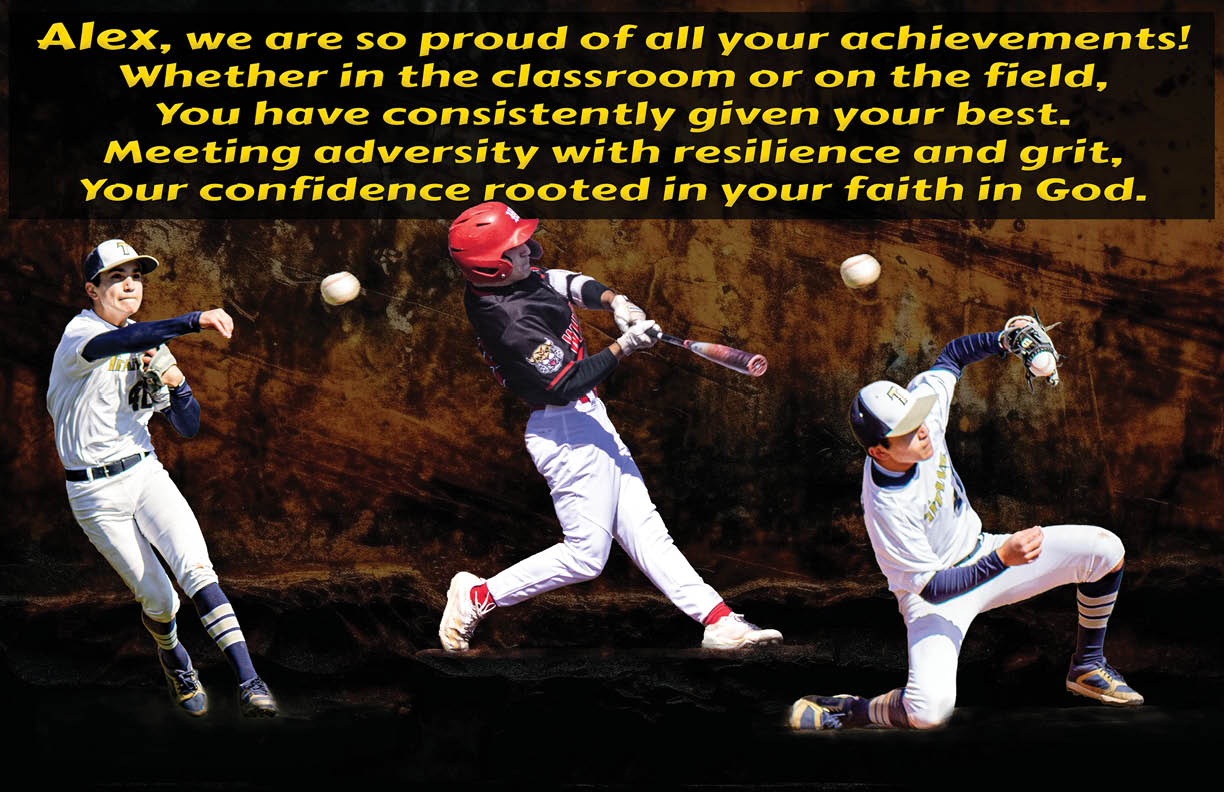A baseball player is swinging a bat. Description generated by AI