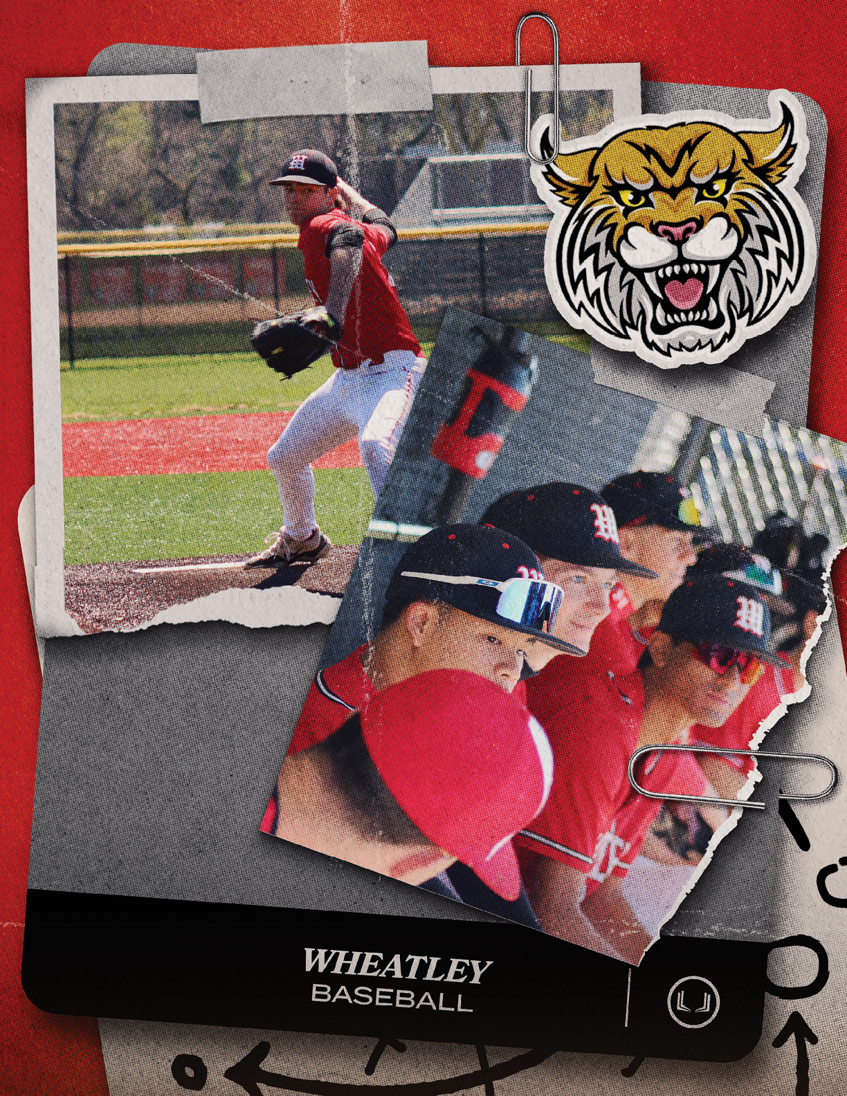A baseball player in a red shirt and white pants is throwing a ball. Description generated by AI