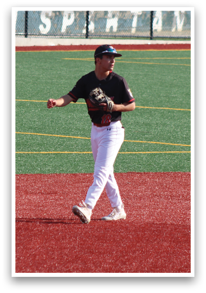 A baseball player in a black shirt and white pants is running on a field. Description generated by AI