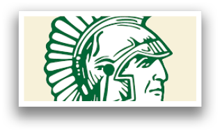 A green and white spiked helmet. Description generated by AI