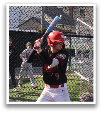 A baseball player is swinging a bat. Description generated by AI