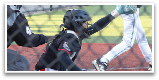 A baseball player in a black shirt and white pants is pitching a ball. Description generated by AI