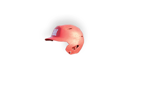 A red and white hat on a white background. Description generated by AI