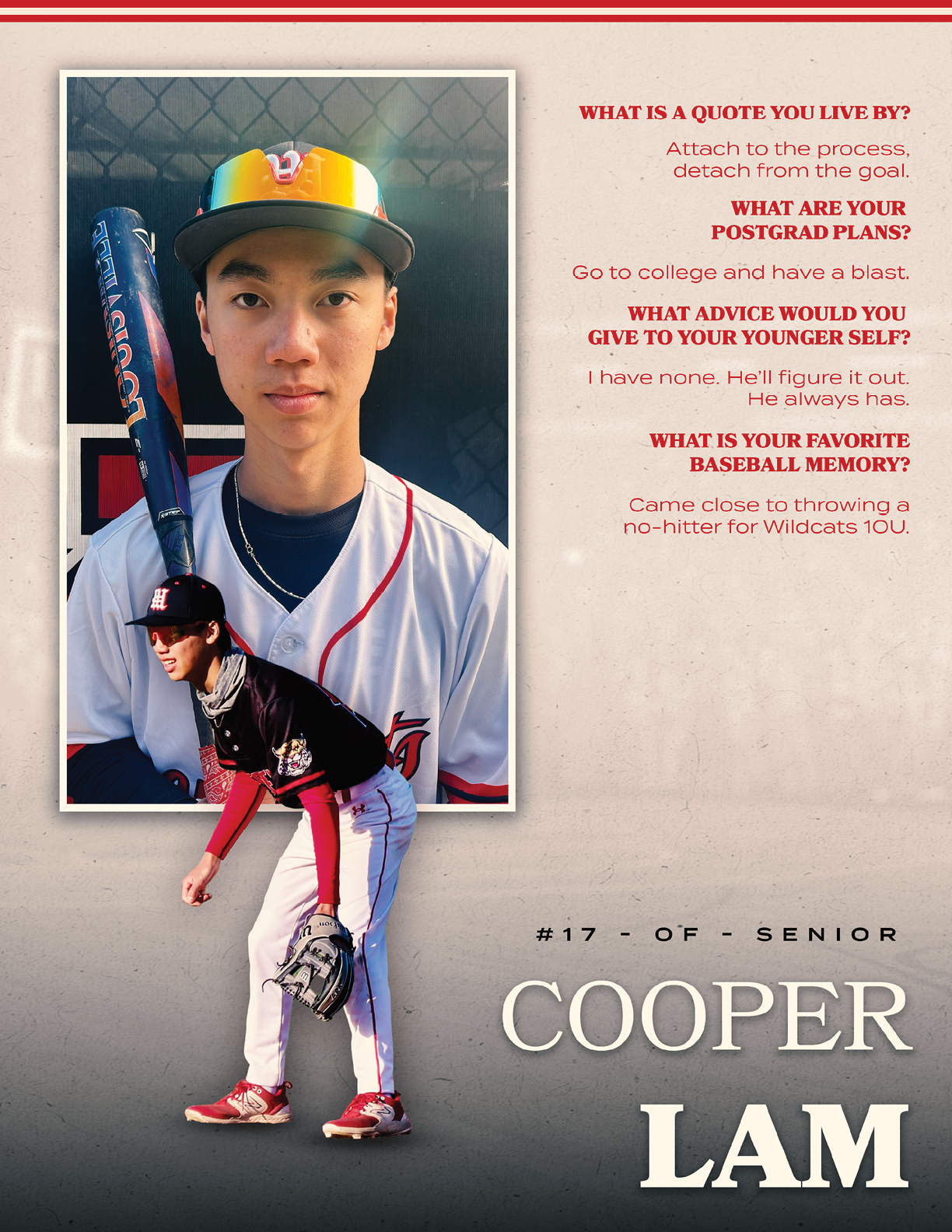 A baseball player is holding a bat. Description generated by AI