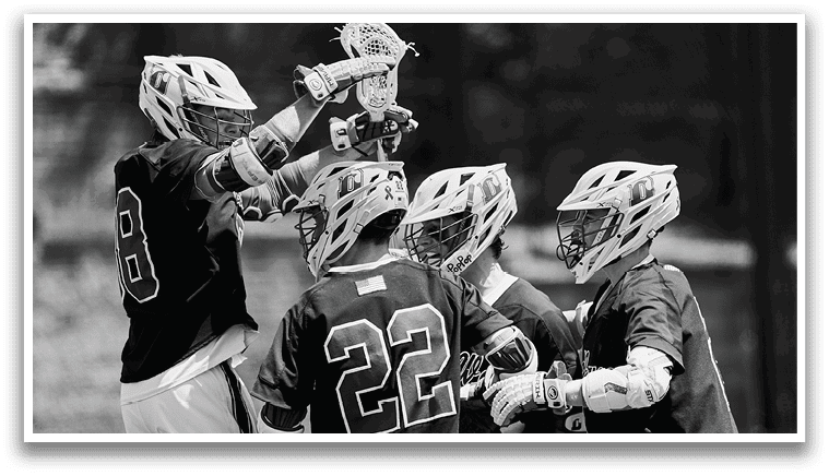 A group of men wearing helmets and jerseys are celebrating a victory. AI generated content