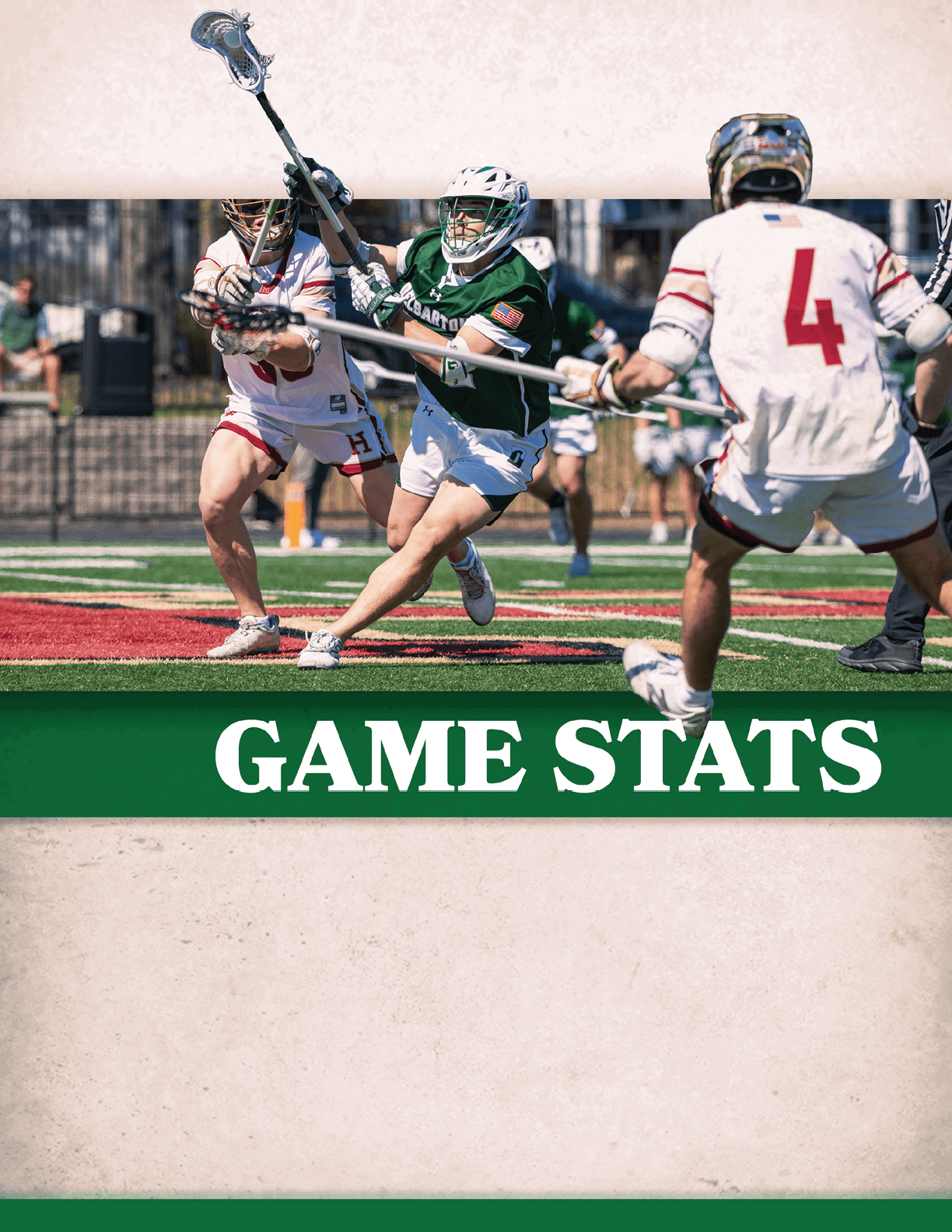 A man in a green shirt is playing lacrosse, holding a stick in his hand. AI generated content