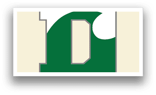 A green and white D on a white background. AI generated content