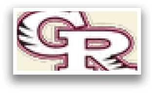 A logo for a school or organization with the letters R and C in red and white. AI generated content