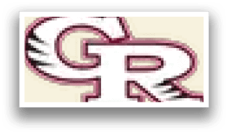 A logo for a school or organization with the letters R and C in red and white. AI generated content