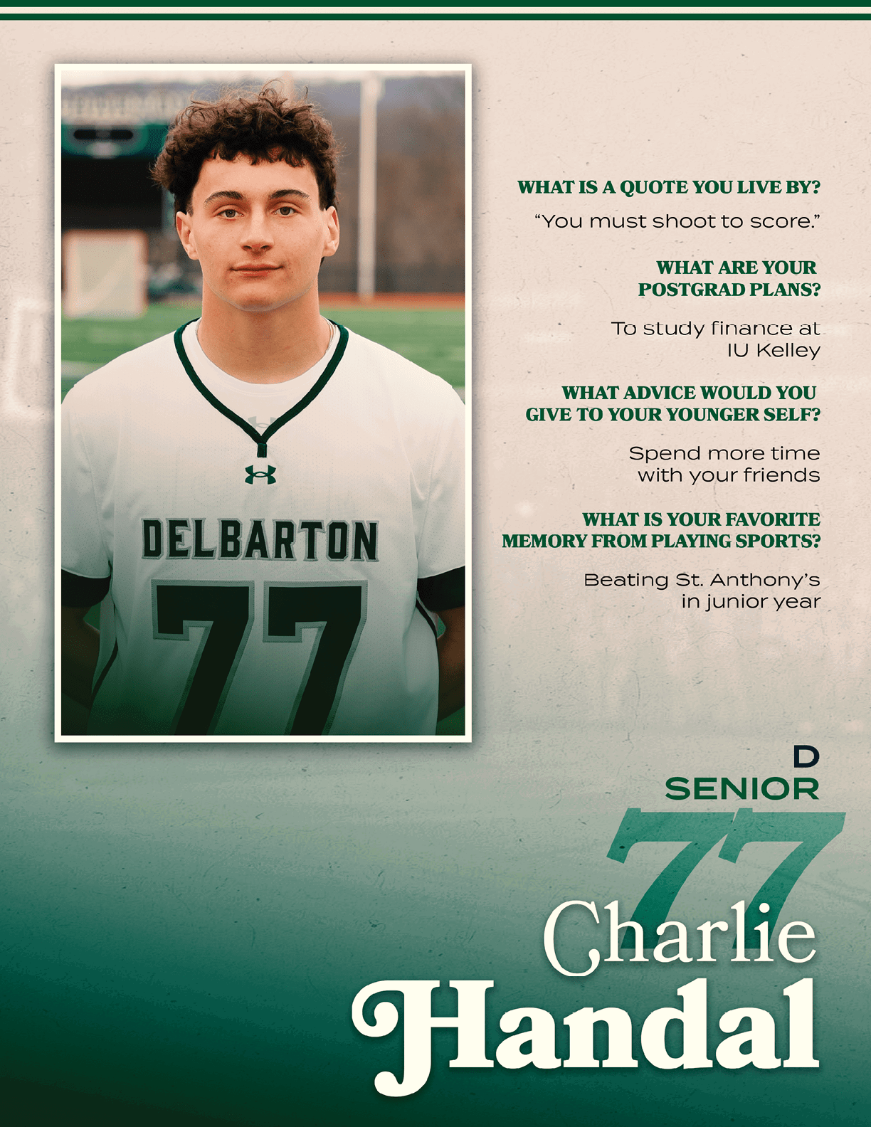 A man wearing a green and white uniform with the number 18 on the back. Description generated by AI