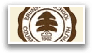 A brown and white logo for Brunswick School. Description generated by AI