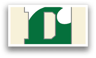 A green and white D on a white background. AI generated content