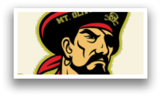 A pirate logo for the Marauders. Description generated by AI