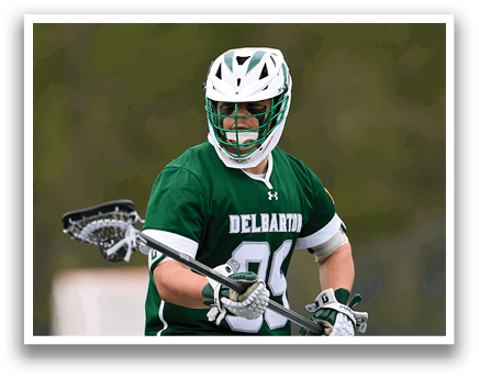 A man wearing a green and white jersey with the number 81 on it. Description generated by AI