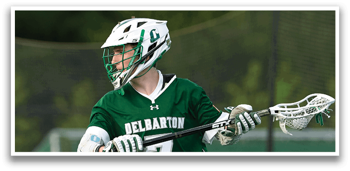 A man wearing a green and white jersey with the number 7 on it. Description generated by AI
