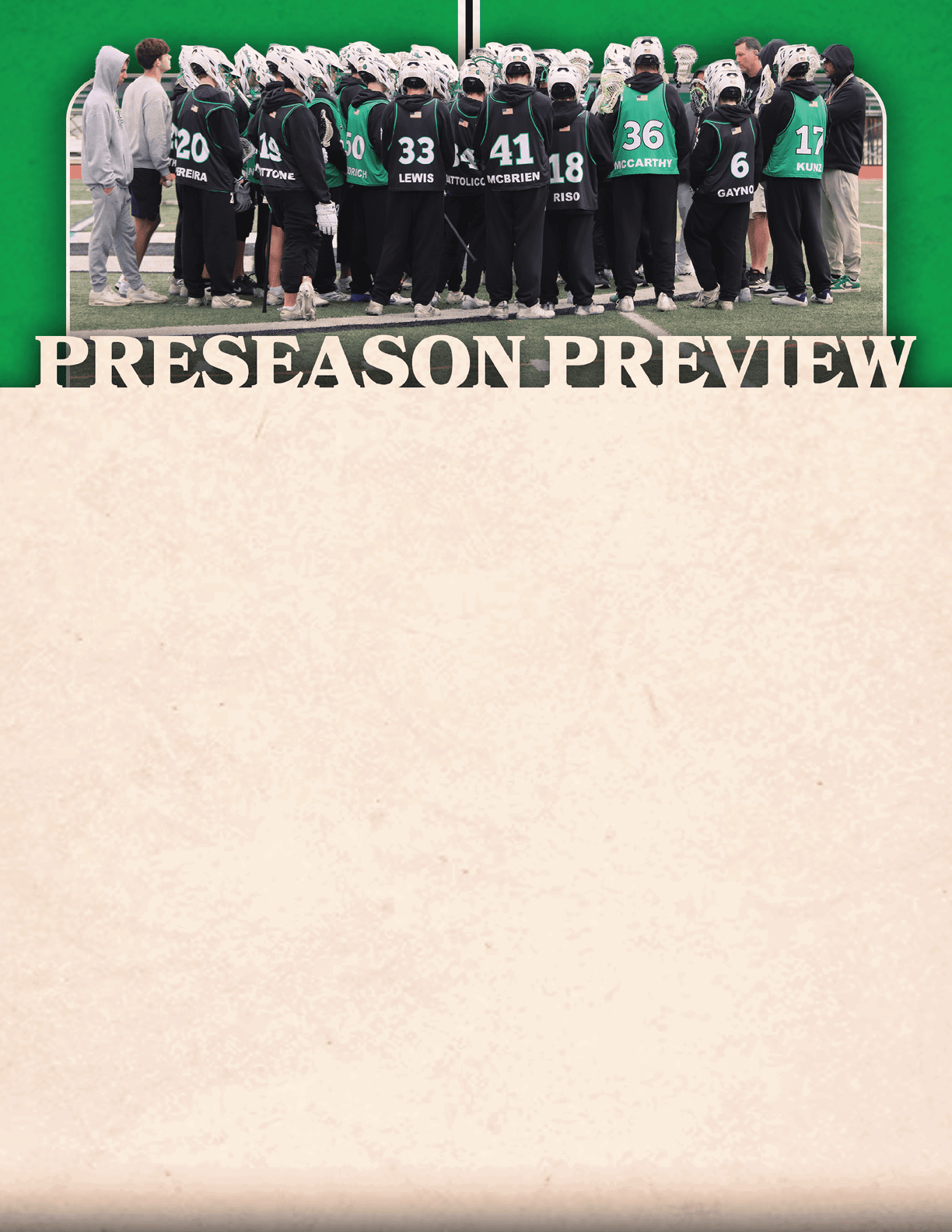 A group of people wearing uniforms and holding hockey sticks. AI generated content