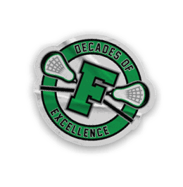 A collection of sports team logos, including the New York Lacrosse team, the F-Club, and the D-Fenders. AI generated content