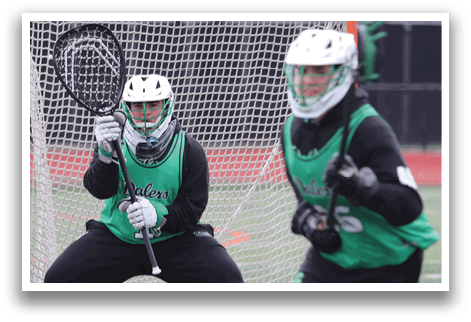 Two people playing tennis, one holding a racket and the other wearing a helmet. AI generated content
