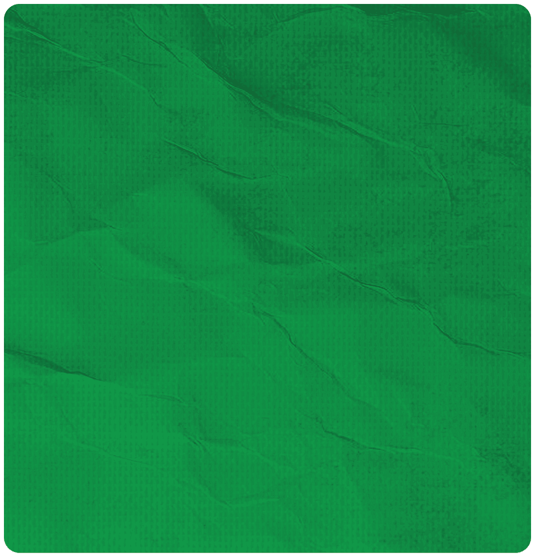A green piece of paper with a wrinkled texture. AI generated content