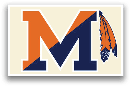 A blue and orange logo for the M team. Description generated by AI