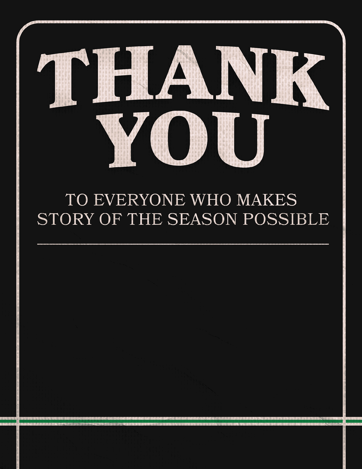 A black and white sign that says “Thank You" on it. AI generated content