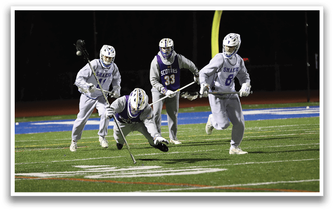 A group of people playing a game of hockey. AI generated content