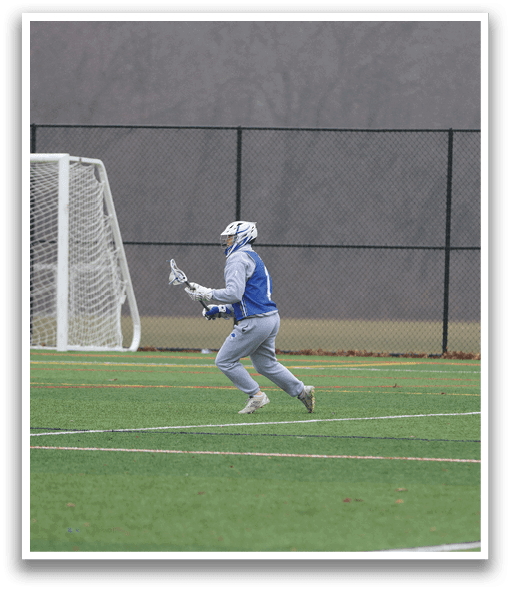 A man is running on a field with a soccer ball. AI generated content