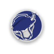 A collection of stickers featuring a bison, a football, a hockey stick, a basketball, a baseball, and a soccer ball. AI generated content