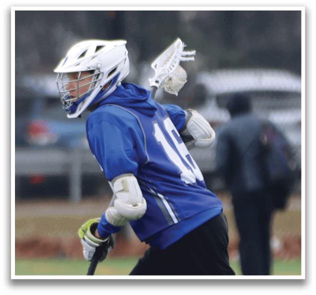 A person wearing a blue and white shirt and black pants is running on a field while holding a baseball bat. AI generated content