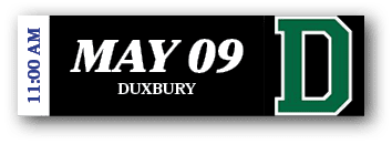 11:00 AM,may 09 duxbur