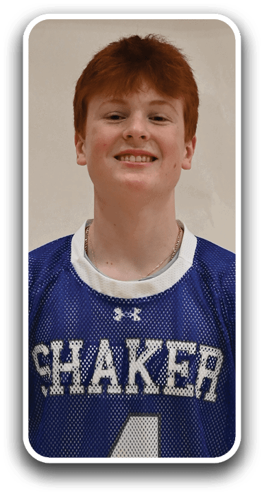 A young boy wearing a blue and white jersey with the number 4 on the front. AI generated content