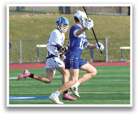 Two men are running on a field, one holding a stick and the other with a glove. AI generated content