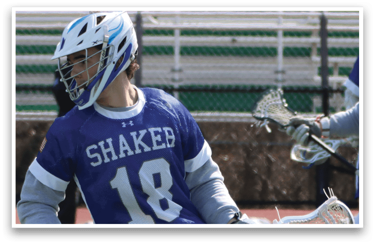 A man wearing a blue and white jersey with the number 18 on it is running on a field. AI generated content