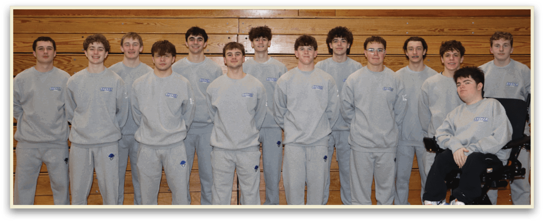 A group of young men in grey sweatshirts pose for a picture. AI generated content